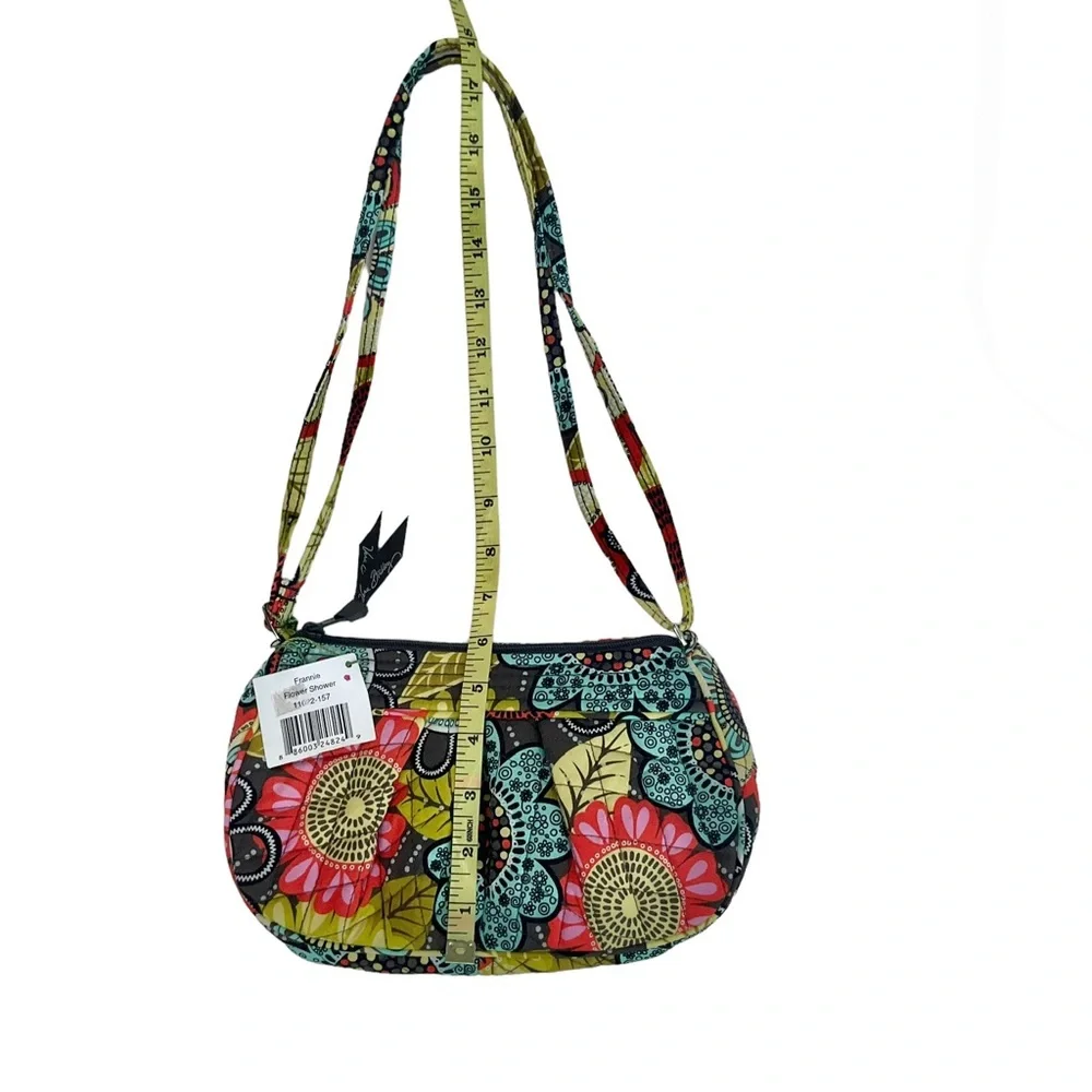 NWT Vera Bradley | Frannie Flower Shower Quilted Floral Shoulder Crossbo… - Picture 14 of 15
